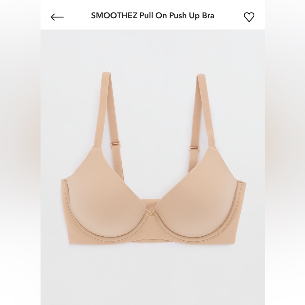 AERIE Smoothez Pull On Push Up Bra - Sands - 32DD - Picture 3 of 13